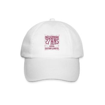 DÉCEMBRE 47 Ans | Édition limitée - Casquette classique - blanc/blanc - Devant