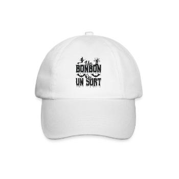 Un bonbon ou un sort - Casquette classique - blanc/blanc - Devant