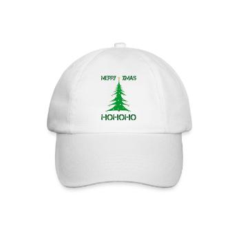 Merry Christmas xmas - Baseballkappe - Weiß/Weiß - Vorne