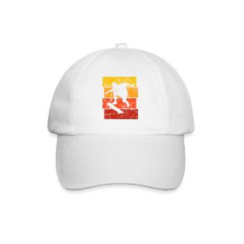 Skateboarder Skateboard Skater Skate Skateing - Baseball Cap - white/white - Front