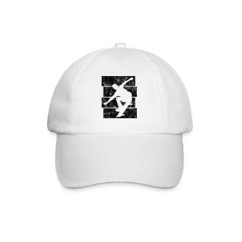 Skateboard Skateboarder Skater Skate Skateing - Casquette classique - blanc/blanc - Devant