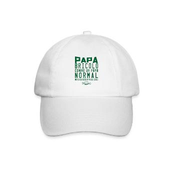 Papa Bricolo Humour Cadeau Homme Bricoleur Drôle - Casquette classique - blanc/blanc - Devant