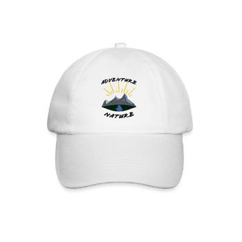 Adenture Nature, Aventure Nature, Camping - Casquette classique - blanc/blanc - Devant