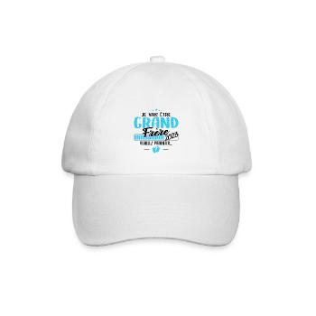 Je Vais Être Grand Frère 2023 | futur Grand Frère - Casquette classique - blanc/blanc - Devant