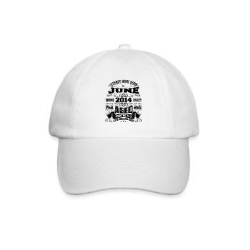 2014 Juin Anniversaire 2014 Juin | né en June 2014 - Casquette classique - blanc/blanc - Devant