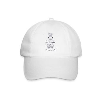 Fabriqué il y a 77 ans - Casquette classique - blanc/blanc - Devant