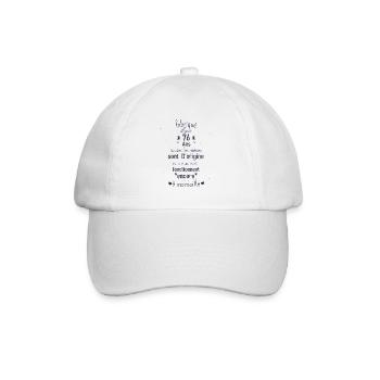 Fabriqué il y a 76 ans - Casquette classique - blanc/blanc - Devant