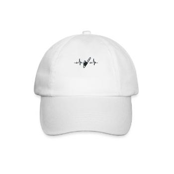 Chainsaw Heartbeat Lumberjack Lumberjack - Baseball Cap - white/white - Front