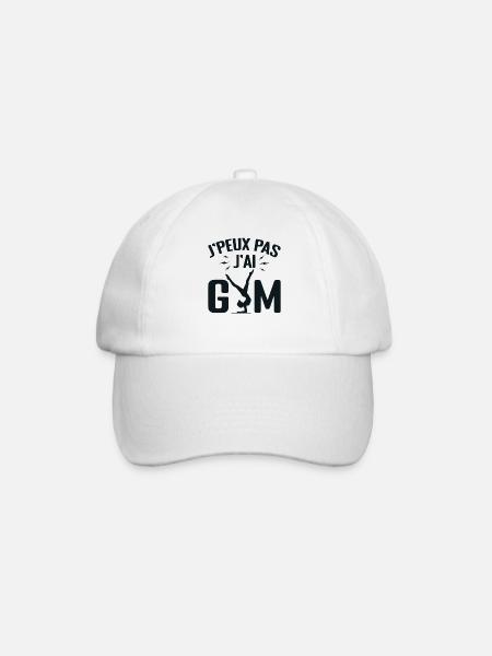 Je Peux Pas J'ai Gym | Gymnastique Cadeau | gym - Casquette classique - blanc/blanc