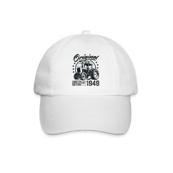 Original 1949 Anniversaire 1949 Fermier Tracteur - Casquette classique - blanc/blanc - Devant