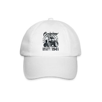 Original 1941 Anniversaire 1941 Fermier Tracteur - Casquette classique - blanc/blanc - Devant