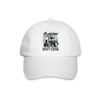 Original 2016 Anniversaire 2016 Fermier Tracteur - Casquette classique - blanc/blanc - Devant