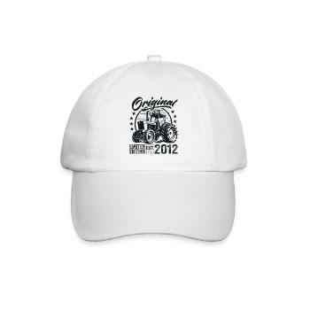 Original 2012 Anniversaire 2012 Fermier Tracteur - Casquette classique - blanc/blanc - Devant