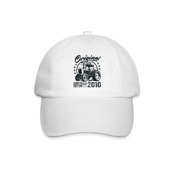 Original 2010 Anniversaire 2010 Fermier Tracteur - Casquette classique - blanc/blanc - Devant