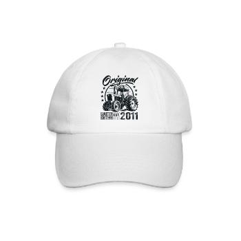Original 2011 Anniversaire 2011 Fermier Tracteur - Casquette classique - blanc/blanc - Devant