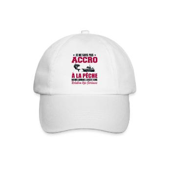 I'm Not Addicted To Fishing | Fisherman Gift - Baseball Cap - white/white - Front