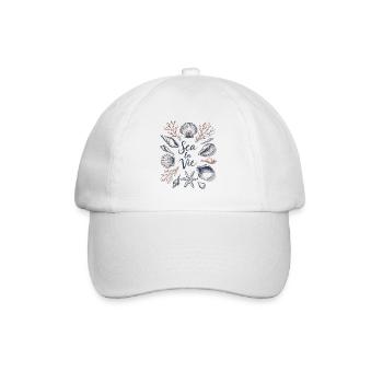Humour Plage Mer Côtier Été - Casquette classique - blanc/blanc - Devant