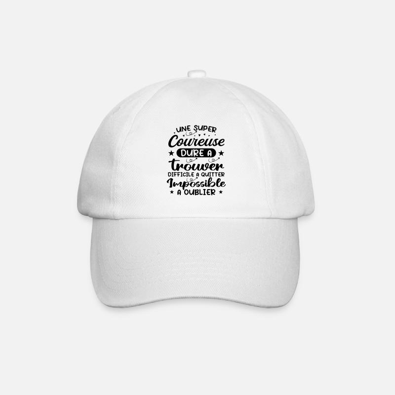 Ein Super Runner - Läufer Geschenk - Baseballkappe - Weiß/Weiß
