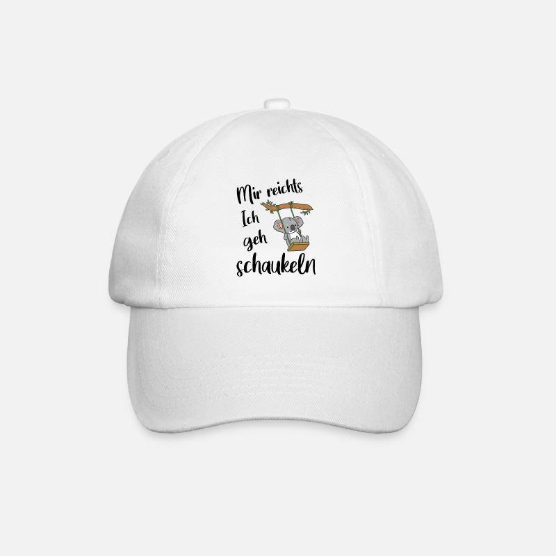 Koalabär - Mir reichts ich geh schaukeln. - Baseballkappe - Weiß/Weiß