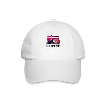 Chernobyl TShirt 1986 Ukrainian city of Pripyat - Baseball Cap - white/white - Front