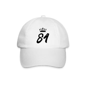 84 Couronne numérique - Casquette classique - blanc/blanc - Devant