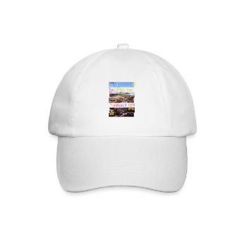 Sarcastic summer design garbage on the beach - Baseball Cap - white/white - Front