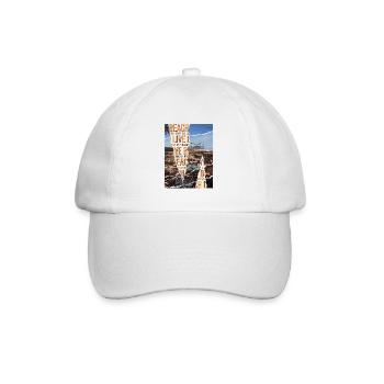 Sarcastic summer design garbage on the beach - Baseball Cap - white/white - Front