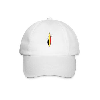 Le drapeau belge fier de la Belgique - Casquette classique - blanc/blanc - Devant
