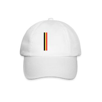 Drapeau belge Belgique Drapeau belge Belge - Casquette classique - blanc/blanc - Devant