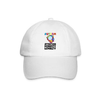 Sensibilisation à l’autisme Maladie autistique Poison autistique - Casquette classique - blanc/blanc - Devant