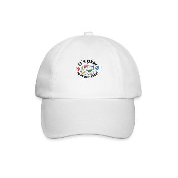 Autism Awareness Autism Disease Autistic Gift - Baseballkappe - Weiß/Weiß - Vorne