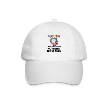 Autism Awareness Autism Disease Autistic Gift - Baseballkappe - Weiß/Weiß - Vorne