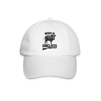 Mordu De Sangliers - Casquette classique - blanc/blanc - Devant