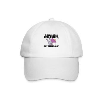 Real Estate Agent Realtor Home Closing Investor - Baseball Cap - white/white - Front