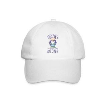 Cuisine Cuisinier Chef Gnomes Gnome Lover Drôle Gnome Gnome - Casquette classique - blanc/blanc - Devant
