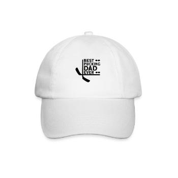 Eishockey-spieler Lustiger Eishockey-team-tormann - Baseballkappe - Weiß/Weiß - Vorne