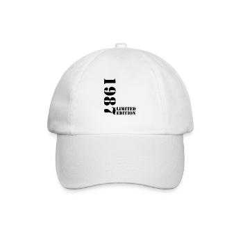1987 édition limitée anniversaire cadeau femme mari - Casquette classique - blanc/blanc - Devant