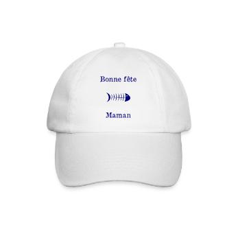 BONNE FÊTE. FÊTE DES MÈRES. FÊTE DES PÈRES. FÊTE - Casquette classique - blanc/blanc - Devant