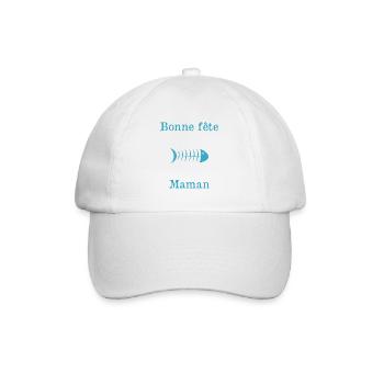 BONNE FÊTE. FÊTE DES MÈRES. FÊTE DES PÈRES. FÊTE - Casquette classique - blanc/blanc - Devant