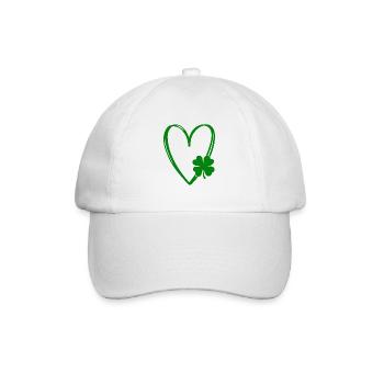 Accessoires de la Saint-Patrick Irlande Shamrock Décoration - Casquette classique - blanc/blanc - Devant