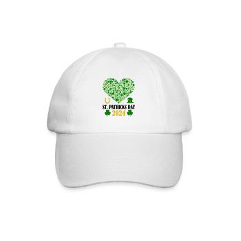 Accessoires de la Saint-Patrick Irlande Shamrock Décoration - Casquette classique - blanc/blanc - Devant