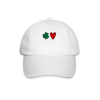Accessoires de la Saint-Patrick Irlande Shamrock Décoration - Casquette classique - blanc/blanc - Devant
