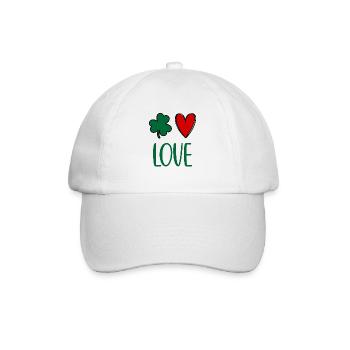 Accessoires de la Saint-Patrick Irlande Shamrock Décoration - Casquette classique - blanc/blanc - Devant