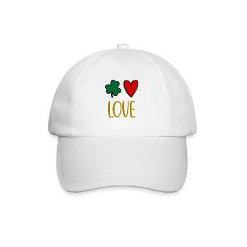 Accessoires de la Saint-Patrick Irlande Shamrock Décoration - Casquette classique - blanc/blanc - Devant