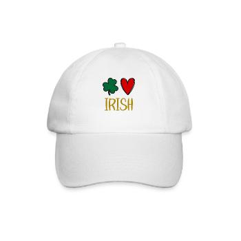 Accessoires de la Saint-Patrick Irlande Shamrock Décoration - Casquette classique - blanc/blanc - Devant
