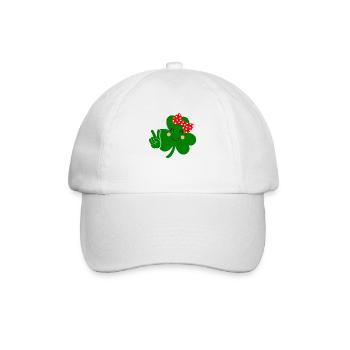 Accessoires de la Saint-Patrick Irlande Shamrock Décoration - Casquette classique - blanc/blanc - Devant