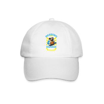 Lecteur de livre Lecture de littérature Rat de bibliothèque Idée cadeau - Casquette classique - blanc/blanc - Devant