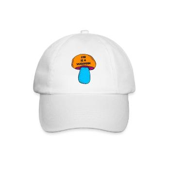 God is a mushroom - Casquette classique - blanc/blanc - Devant