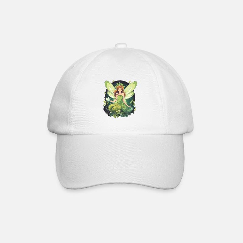Wald Fee - Baseballkappe - Weiß/Weiß