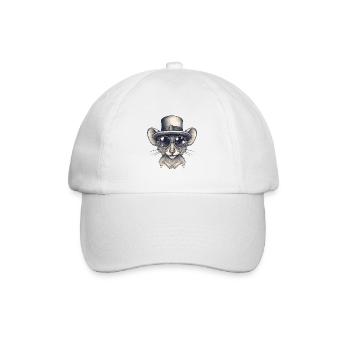 Maus - Baseballkappe - Weiß/Weiß - Vorne